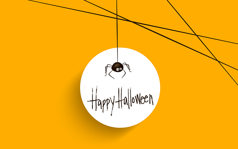 Happy Halloween Minimal Wallpaper 2014