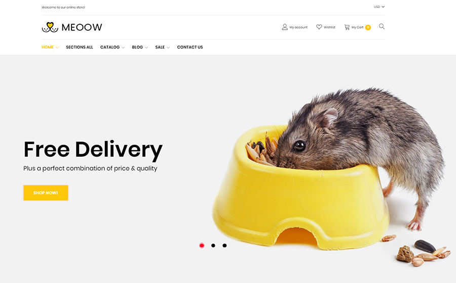 Meeow - Cute Pet Shop Shopify Theme