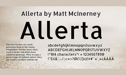 Allerta-font