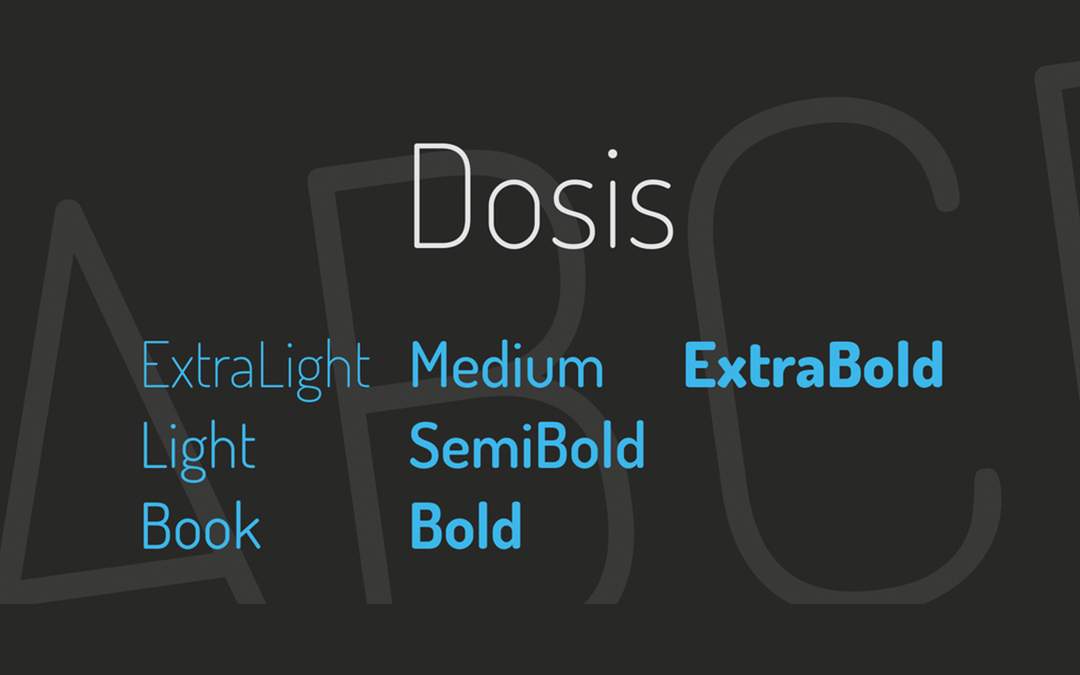 Dosis Font Style