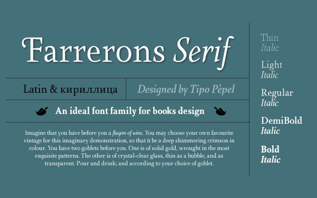 Farrerons-Serif-Light Font Style