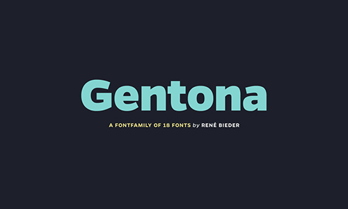 Gentona-font