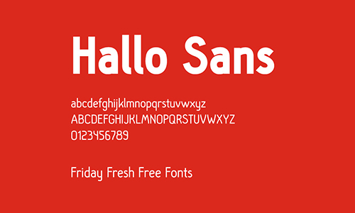 Hallo-Sans-Font