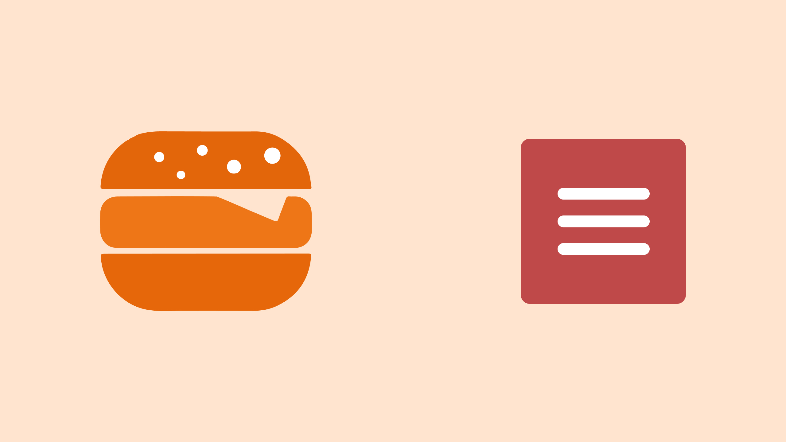 Hamburger Button