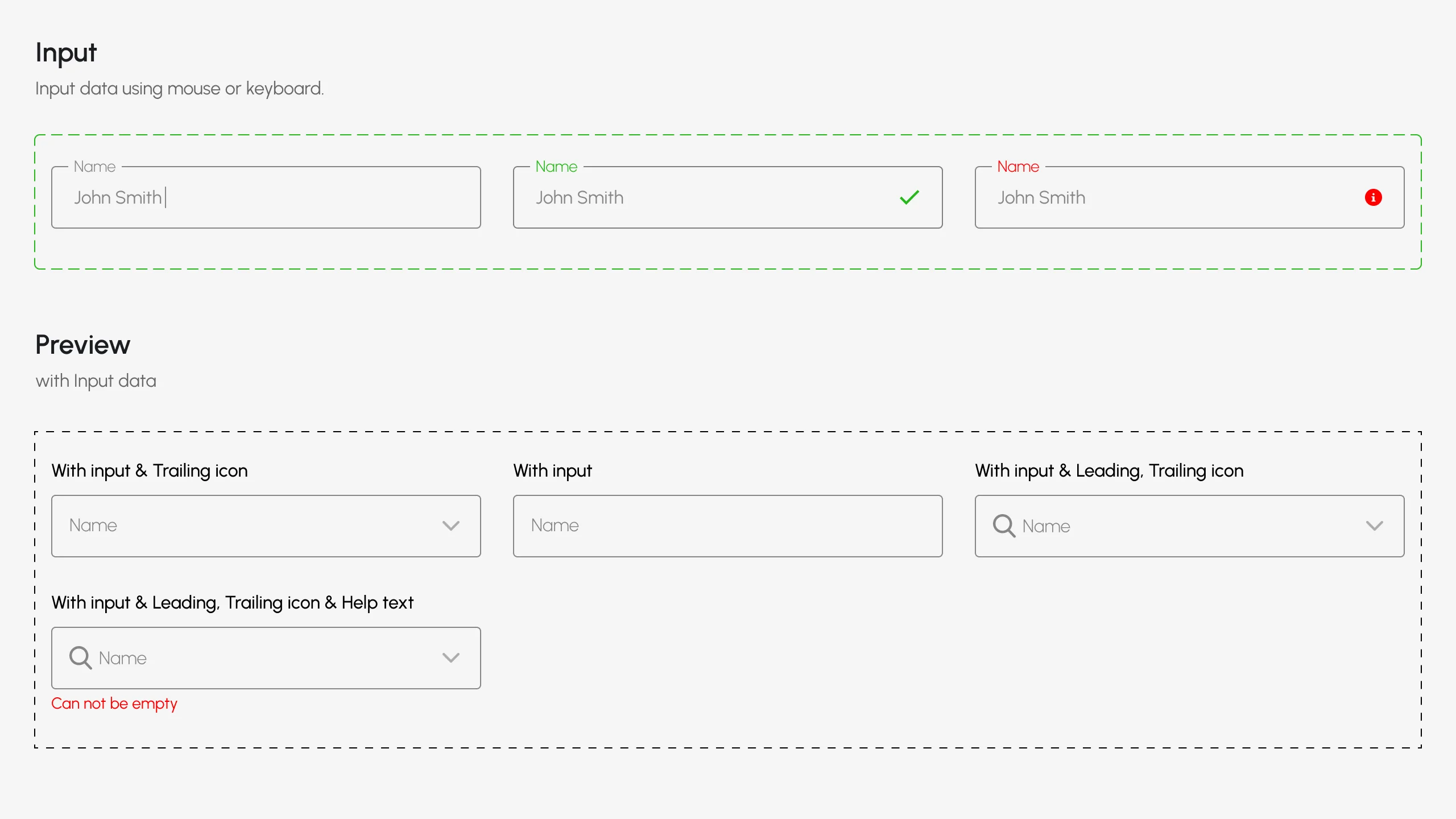 Input Forms