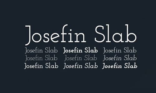 Josefin-Slab-Font