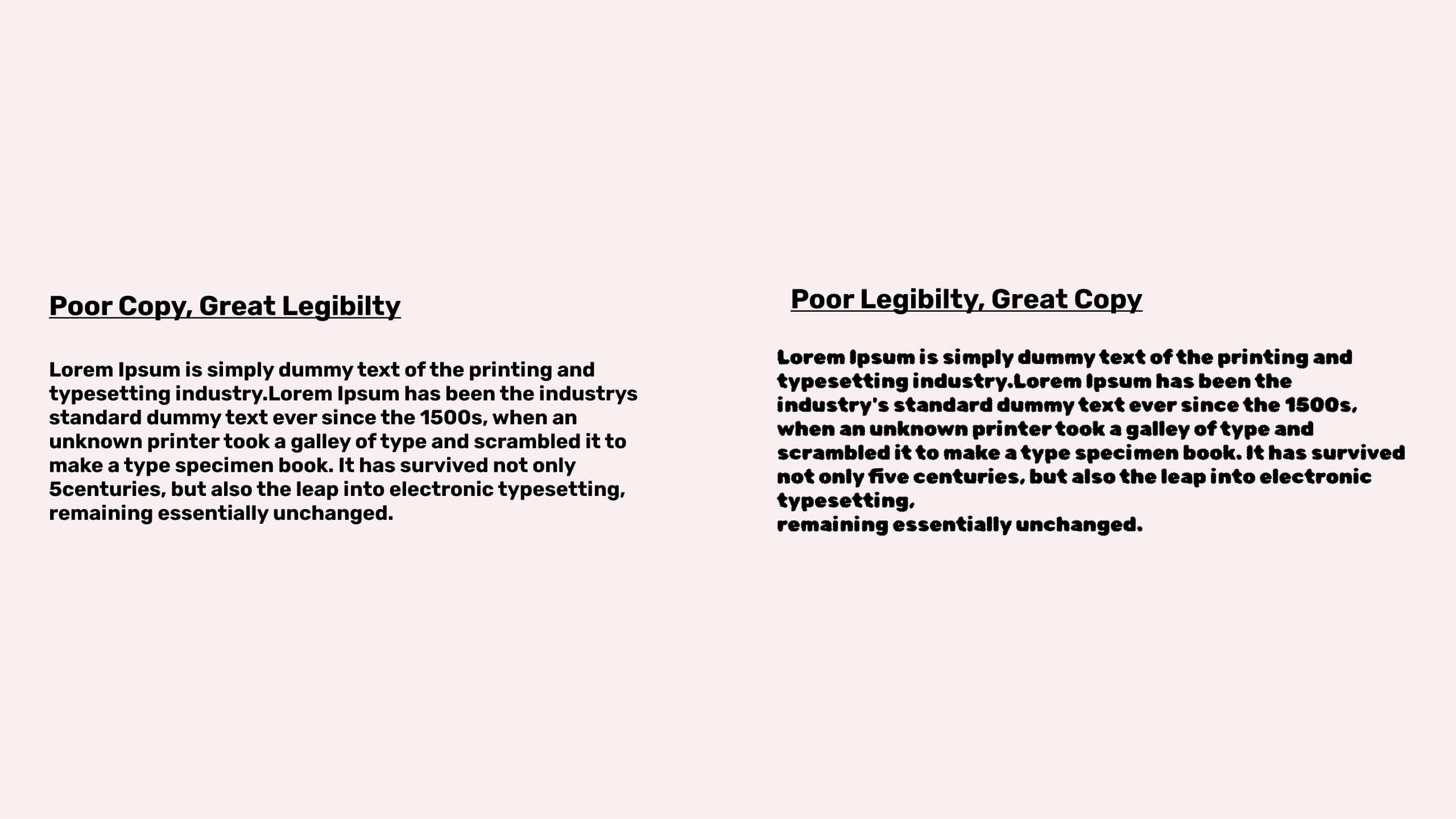 Legibility in design