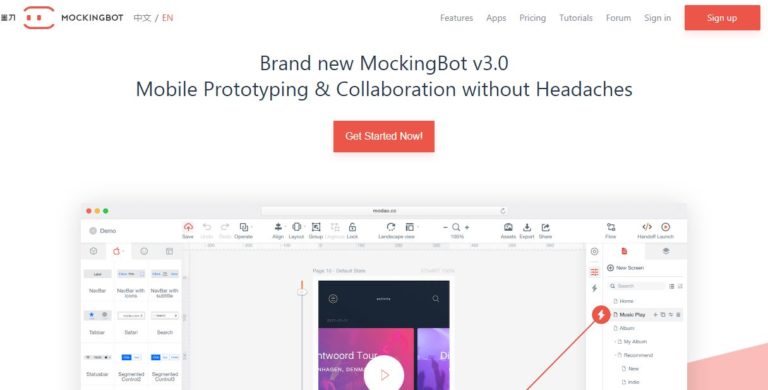 MockingBot-Mobile-App-UI-Design-Tool