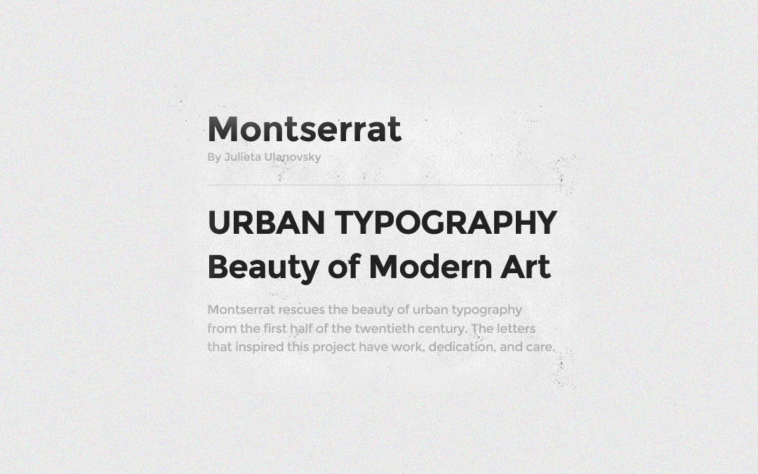 Montserret Font Style