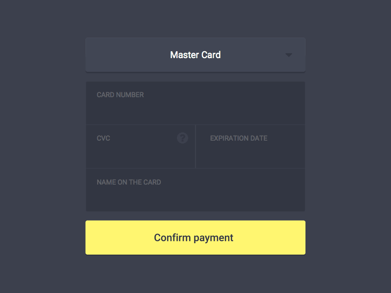 Payment-Form-Design