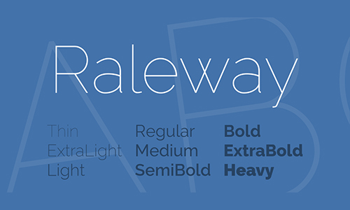 Raleway-font