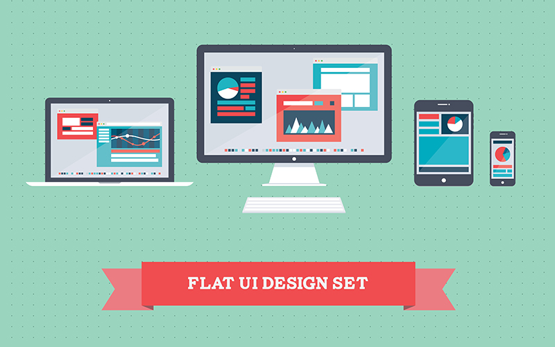 Semi-Flat-Design-In-Web-Design