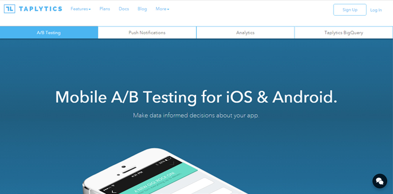 Taplytics A/B Testing For Mobile apps