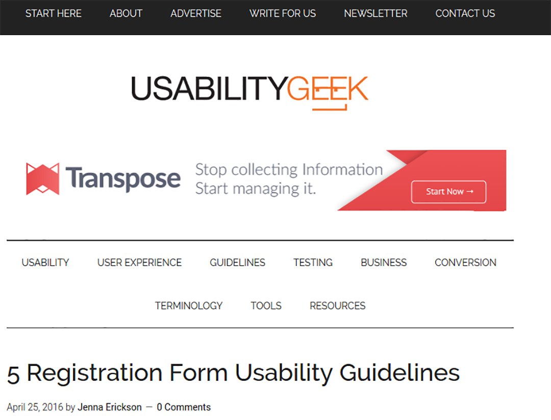 Usability Geek