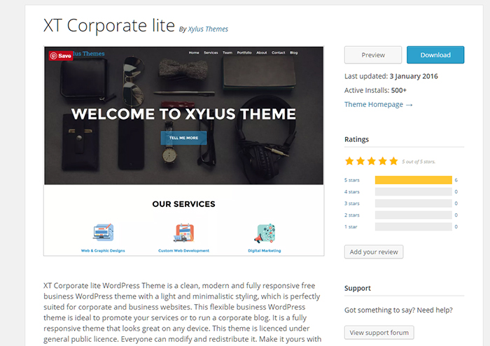 xt-corporate-lite-theme