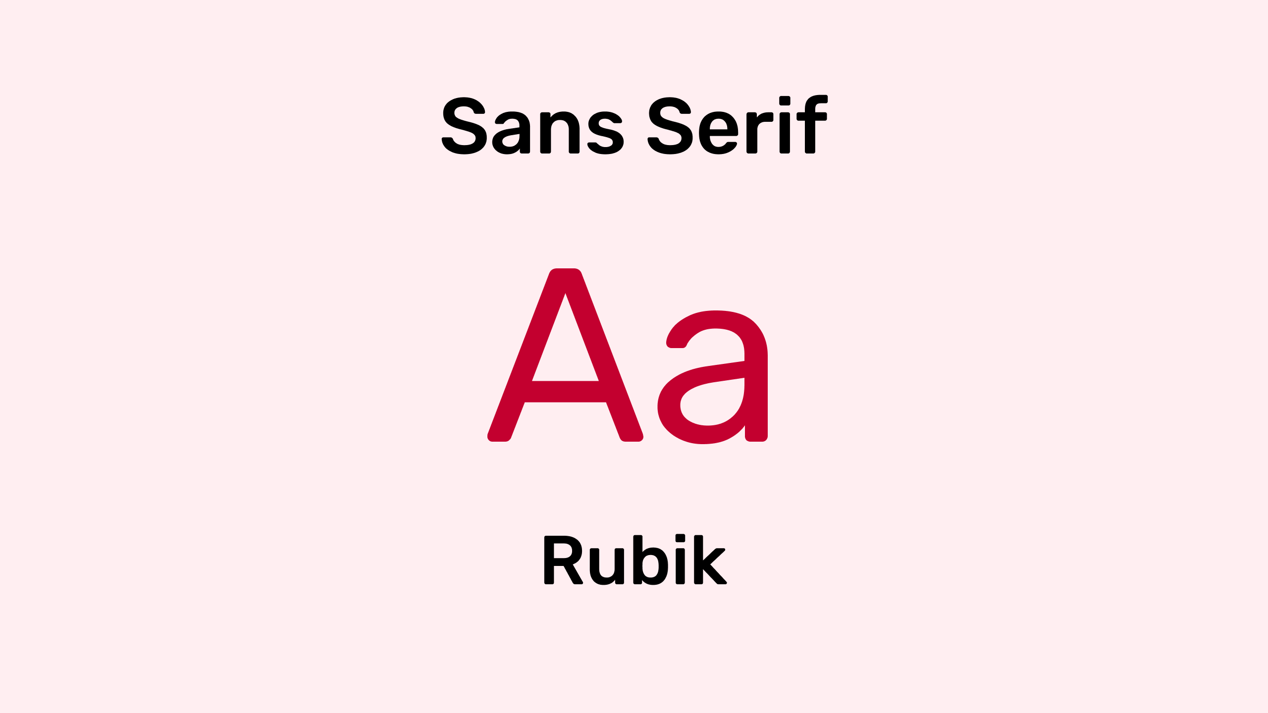 Sans Serif