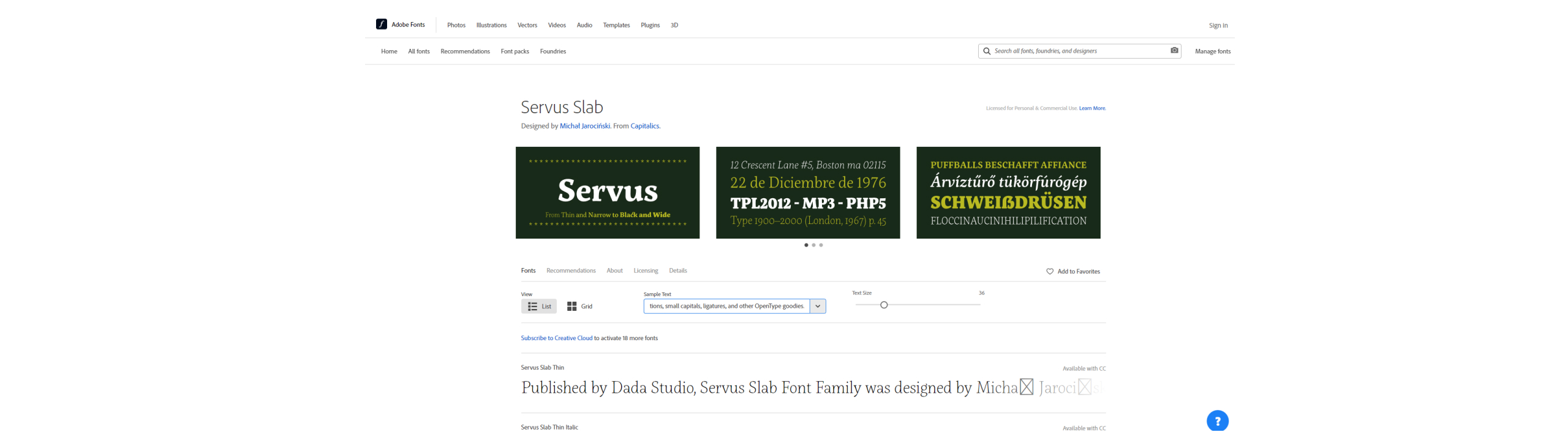 Servus Slab Font